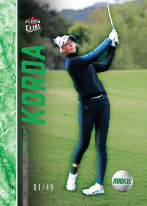 2026 Fleer Ultra Golf Base Rookie Emerald Green Nelly Korda MOCK UP 2026 Fleer Ultra Golf Base Rookie Emerald Green Nelly Korda MOCK UP