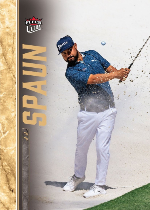 2026 Fleer Ultra Golf Base Sand Trap JJ Spaun MOCK UP 2026 Fleer Ultra Golf Base Sand Trap JJ Spaun MOCK UP