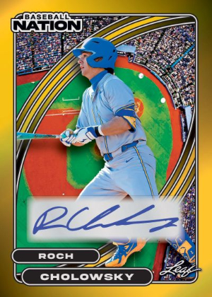 2026 Leaf Baseball Nation Base Auto Roch Cholowsky MOCK UP
