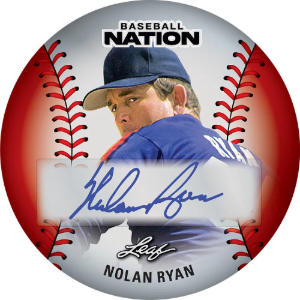 2026 Leaf Baseball Nation Baseball Discs Auto Nolan Ryan MOCK UP