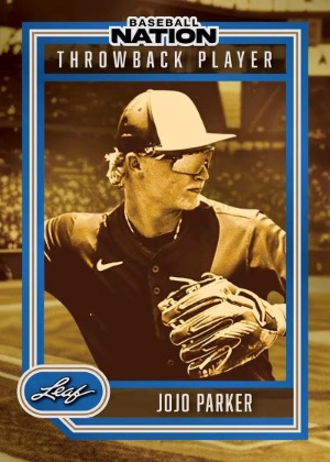 2026 Leaf Baseball Nation Throwback Player Jojo Parker MOCK UP