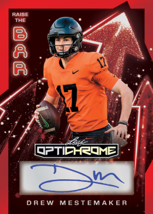 2026 Leaf Optichrome Football Raise the Bar Auto Drew Mestemaker MOCK UP 2026 Leaf Optichrome Football Raise the Bar Auto Drew Mestemaker MOCK UP