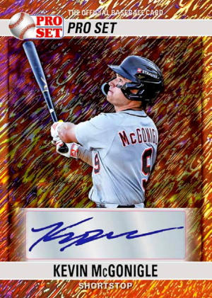 2026 Pro Set Metal Baseball 1990 Pro Set Auto Kevin McGonigle MOCK UP 2026 Pro Set Metal Baseball 1990 Pro Set Auto Kevin McGonigle MOCK UP