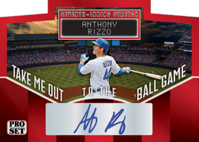 2026 Pro Set Metal Baseball Take Me Out To The Ballgame Auto Anthony Rizzo MOCK UP 2026 Pro Set Metal Baseball Take Me Out To The Ballgame Auto Anthony Rizzo MOCK UP