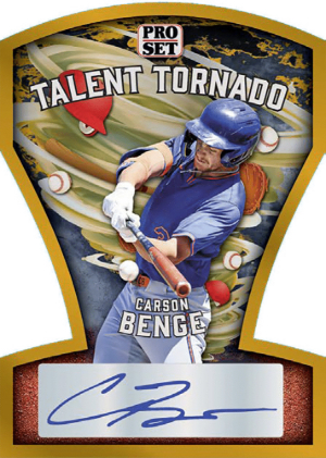 2026 Pro Set Metal Baseball Talent Tornado Auto Carson Benge MOCK UP 2026 Pro Set Metal Baseball Talent Tornado Auto Carson Benge MOCK UP