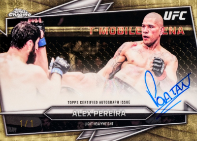 2026 Topps Chrome UFC Base Auto SuperFractor Alex Pereira MOCK UP 2026 Topps Chrome UFC Base Auto SuperFractor Alex Pereira MOCK UP