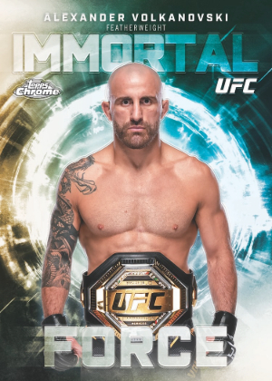 2026 Topps Chrome UFC Immortal Force Alexander Volkanovski MOCK UP 2026 Topps Chrome UFC Immortal Force Alexander Volkanovski MOCK UP
