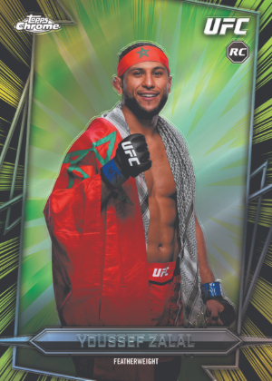 2026 Topps Chrome UFC Radiating Rookies Youssef Zalal MOCK UP 2026 Topps Chrome UFC Radiating Rookies Youssef Zalal MOCK UP