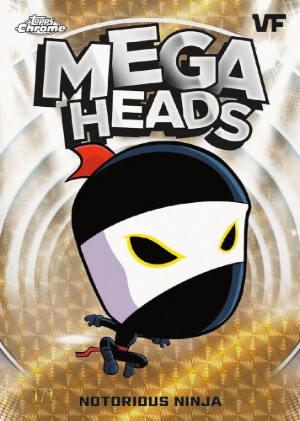 2026 Topps Chrome VeeFriends Mega Heads SuperFractor Notorious Ninja MOCK UP 2026 Topps Chrome VeeFriends Mega Heads SuperFractor Notorious Ninja MOCK UP