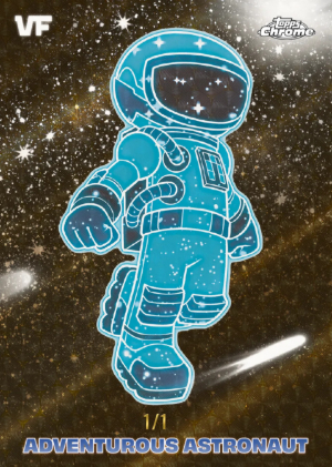 2026 Topps Chrome VeeFriends Stellar Haze SuperFractor Adventurous Astronaut MOCK UP 2026 Topps Chrome VeeFriends Stellar Haze SuperFractor Adventurous Astronaut MOCK UP