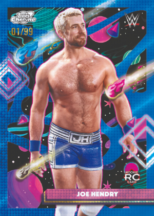2026 Topps Cosmic Chrome WWE Base Blue Moon Refractor Joe Hendry MOCK UP 2026 Topps Cosmic Chrome WWE Base Blue Moon Refractor Joe Hendry MOCK UP