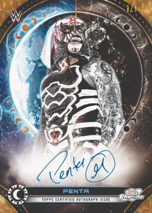 2026 Topps Cosmic Chrome WWE Equinox Auto SuperFractor Penta MOCK UP 2026 Topps Cosmic Chrome WWE Equinox Auto SuperFractor Penta MOCK UP
