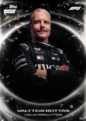 2026 Topps Lights Out Formula 1 Base Lights Out Black Valtteri Bottas MOCK UP 2026 Topps Lights Out Formula 1 Base Lights Out Black Valtteri Bottas MOCK UP