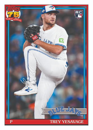 2026 Topps Series 2 Baseball 1991 Topps Trey Yesavage MOCK UP 2026 Topps Series 2 Baseball 1991 Topps Trey Yesavage MOCK UP