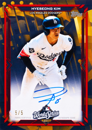 2026 Topps Series 2 Baseball World Champion Auto Hyeseong Kim MOCK UP 2026 Topps Series 2 Baseball World Champion Auto Hyeseong Kim MOCK UP