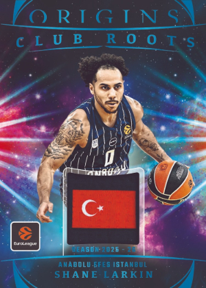 2025-26 Panini Origins EuroLeague Basketball Club Roots Patch Shane Larkin MOCK UP