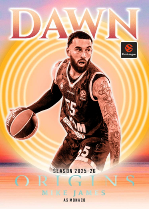 2025-26 Panini Origins EuroLeague Basketball Dawn Mike James MOCK UP