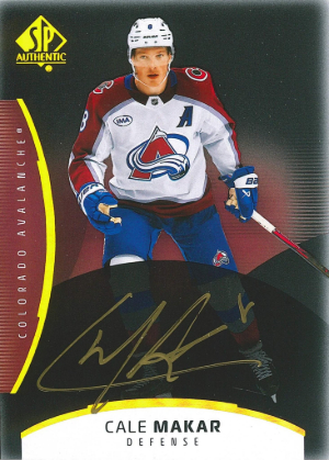 2025-26 SP Authentic Hockey Base Limited Auto Cale Makar 2025-26 SP Authentic Hockey Base Limited Auto Cale Makar