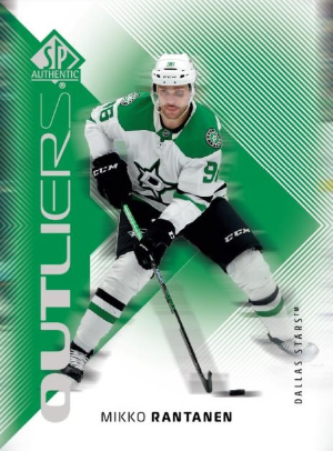 2025-26 SP Authentic Hockey Outliers Green Mikko Rantanen MOCK UP 2025-26 SP Authentic Hockey Outliers Green Mikko Rantanen MOCK UP