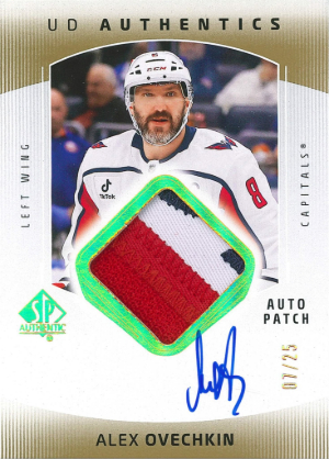 2025-26 SP Authentic Hockey UD Authentics Auto Patch Alex Ovechkin 2025-26 SP Authentic Hockey UD Authentics Auto Patch Alex Ovechkin