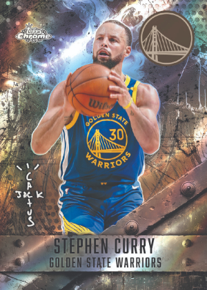 2025-26 Topps Chrome Cactus Jack Basketball Cactus Mode Stephen Curry MOCK UP