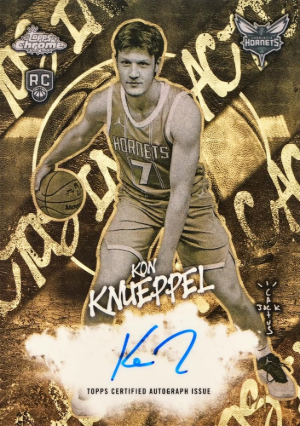 2025-26 Topps Chrome Cactus Jack Basketball Cactus Ink SuperFractor Kon Knueppel MOCK UP