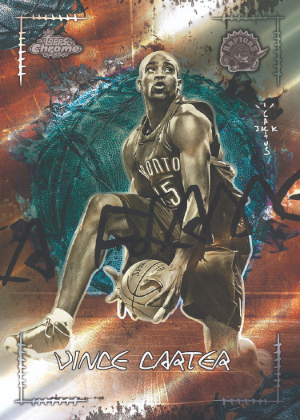 2025-26 Topps Chrome Cactus Jack Basketball La Flame Legends Vince Carter MOCK UP