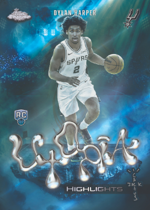 2025-26 Topps Chrome Cactus Jack Basketball Utopia Highlights Dylan Harper MOCK UP