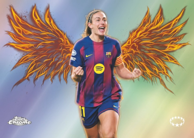 2025-26 Topps Chrome UEFA Womens Champions League Arise Alexia Putellas MOCK UP