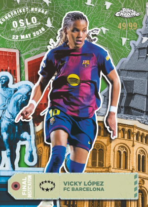2025-26 Topps Chrome UEFA Womens Champions League Finals Destination Vicky Lopez MOCK UP