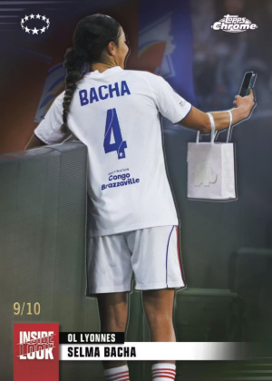2025-26 Topps Chrome UEFA Womens Champions League Inside Look Black Selma Bacha MOCK UP