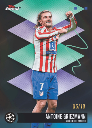 2025-26 Topps Finest UEFA Club Competitions Soccer Base Rare Black Antoine Griezmann MOCK UP
