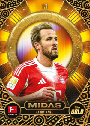 2025-26 Topps Gold Bundesliga Soccer Midas Harry Kane MOCK UP