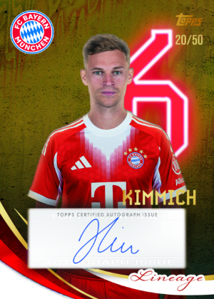 2025-26 Topps Lineage Bayern Munchen Autogramm Karten Gold Joshua Kimmich MOCK UP 2025-26 Topps Lineage Bayern Munchen Autogramm Karten Gold Joshua Kimmich MOCK UP
