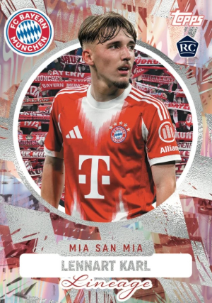 2025-26 Topps Lineage Bayern Munchen Mia San Mia Lennart Karl MOCK UP 2025-26 Topps Lineage Bayern Munchen Mia San Mia Lennart Karl MOCK UP