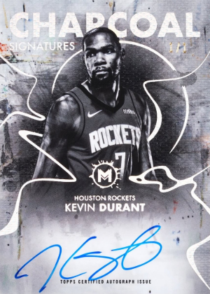 2025-26 Topps Motif Basketball Charcoal Signatures Kevin Durant MOCK UP