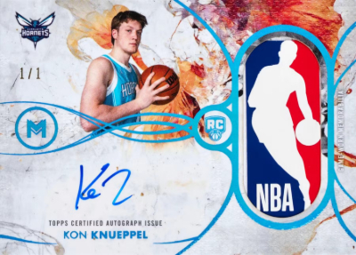 2025-26 Topps Motif Basketball Motif Rookie Relic Auto Kon Knueppel MOCK UP