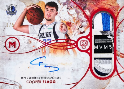 2025-26 Topps Motif Basketball Motif Rookie Triple Relic Auto Cooper Flagg MOCK UP