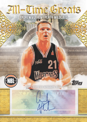 2025-26 Topps NBL Basketball All-Time Greats Auto Andrew Vlahov MOCK UP