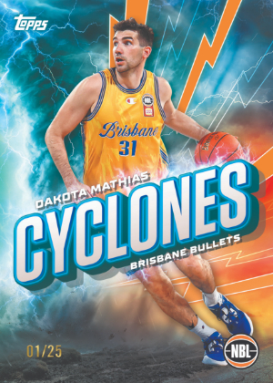 2025-26 Topps NBL Basketball Cyclones Dakota Mathias MOCK UP