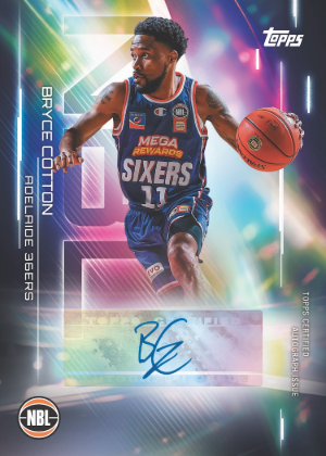 2025-26 Topps NBL Basketball NBL Auto Bryce Cotton MOCK UP
