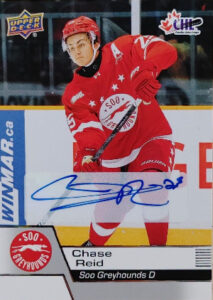 2025-26 Upper Deck CHL Base Auto Chase Reid