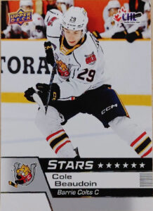2025-26 Upper Deck CHL Base Stars Cole Beaudoin