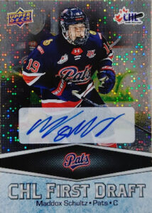 2025-26 Upper Deck CHL CHL First Draft Auto Maddox Schultz