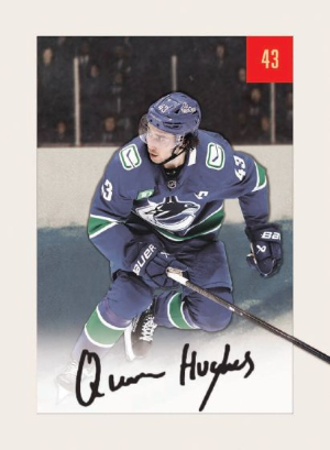 2025-26 Upper Deck Parkhurst Hockey 1954-55 Retros Quinn Hughes MOCK UP 2025-26 Upper Deck Parkhurst Hockey 1954-55 Retros Quinn Hughes MOCK UP