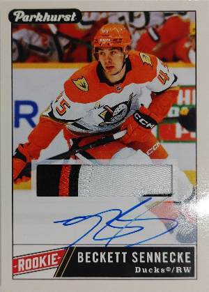 2025-26 Upper Deck Parkhurst Hockey Auto Patch Rookies Beckett Sennecke 2025-26 Upper Deck Parkhurst Hockey Auto Patch Rookies Beckett Sennecke
