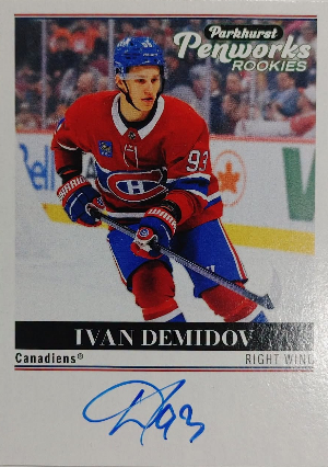 2025-26 Upper Deck Parkhurst Hockey Penworks Rookies Ivan Demidov 2025-26 Upper Deck Parkhurst Hockey Penworks Rookies Ivan Demidov