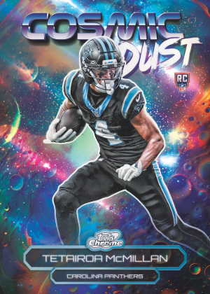 2025 Topps Cosmic Chrome Football Cosmic Dust Tetairoa McMillan MOCK UP 2025 Topps Cosmic Chrome Football Cosmic Dust Tetairoa McMillan MOCK UP