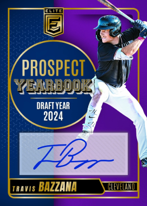 2026 Donruss Elite Baseball Prospect Yearbook Signatures Travis Bazzana MOCK UP