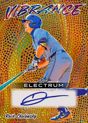 2026 Leaf Electrum Baseball Vibrance Auto Roch Cholowsky MOCK UP 2026 Leaf Electrum Baseball Vibrance Auto Roch Cholowsky MOCK UP